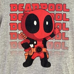 *FINAL PRICE* Hot Topic Marvel Deadpool Kawaii Girls Sleep Shirt (only) SZ- M